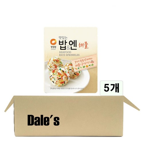 대상 청정원 맛있는 밥 & 엔 해물, 24g, 5개