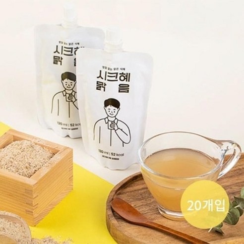 밥알없는 시크혜 맑음 20팩 전통 건강 음료 수제 식혜, 20개, 130ml