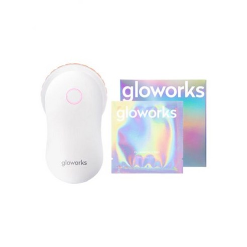 글로웍스 4D 모션 글로우 스킨 부스터 1개 + 필리앰플 패드 7매 – 피부관리기, 얼굴 마사지기, 뷰티 디바이스, 각질 및 피지 관리 세트