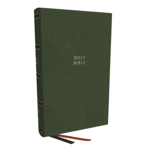 (영문도서) Nkjv Single-Column Reference Bible Verse-By-Verse Leathersoft Green Red Letter Comfort ... Imitation Leather, Thomas Nelson, English, 9781400335220