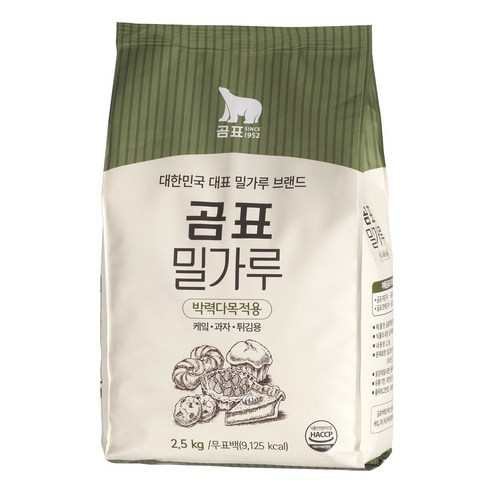 곰표 밀가루 박력, 2.5kg, 6개