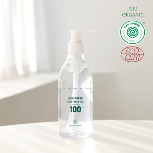 유기농/비건 라라폴리 제주 알로에베라 100% 수딩젤 올인원, 300ml, 1개