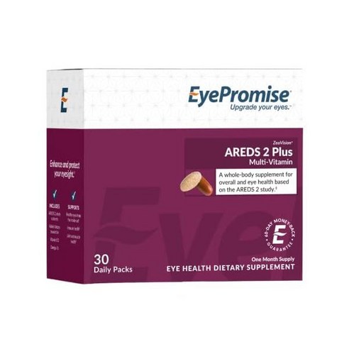 EyePromise Multi-Vitamin + Eye Vitamin - Expanded Eye Health Formula with Complete Heart Brain Hai, 1개