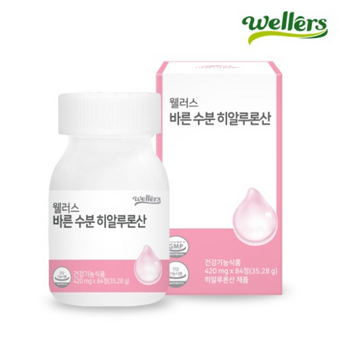 웰러스 바른 수분 히알루론산 420mg x 84정 3개뤌, 3개