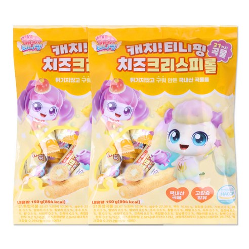 해호 캐치티니핑 딸기 크리스피롤, 딸기맛, 150g, 1개