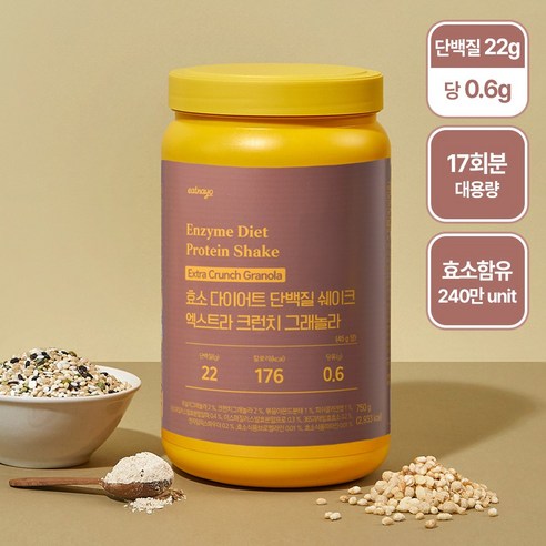 있나요 다이어트 프로틴 단백질 쉐이크 엑스트라 크런치 그래놀라맛, 750g, 1개
