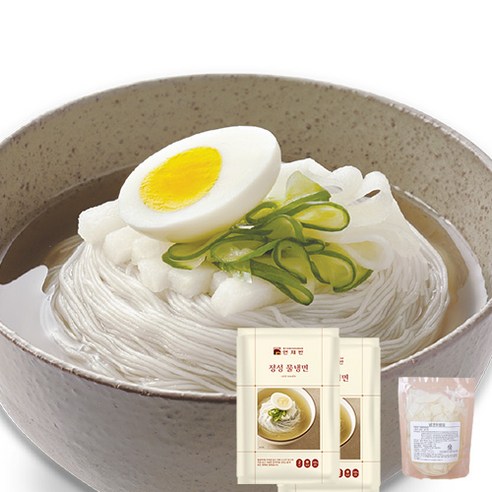 [면채반] 물냉면 2팩 (4인분) + 냉면 무절임 (400g) 함흥냉면, 400g, 2개