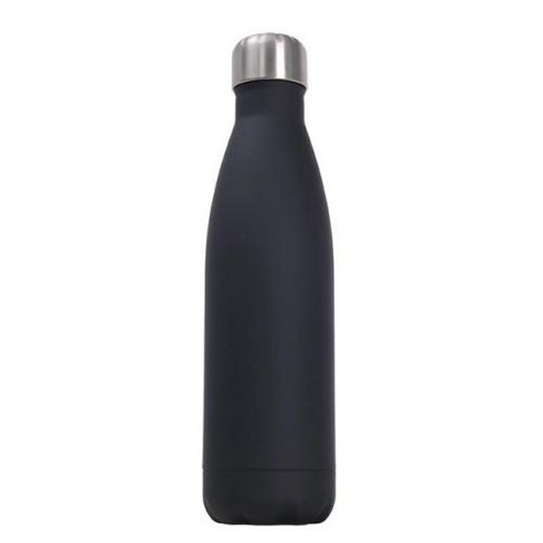 스테인리스 스틸 진공 플라스크 절연 물병 스포츠용 BPA 무누출 보온병 17oz/500ml, 1) 500ML - 블랙, 1개