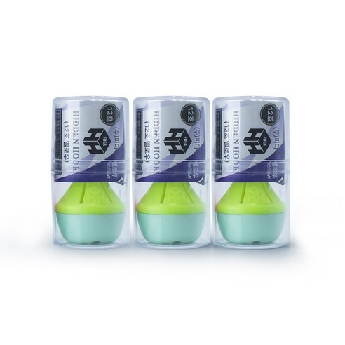 아이시니 피디어 히든훅 강력 훅킹 쭈꾸미 야광 애자, 3개, 45g, 옐로 12호