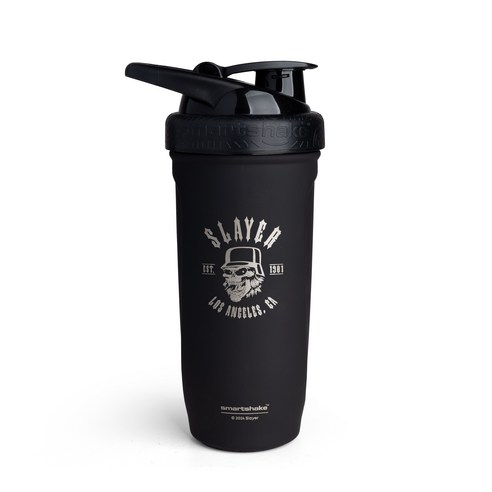 록밴드 스테인레스 스틸 단백질 셰이커 병 900ml, 1세트, 슬레이어, 로스앤젤레스