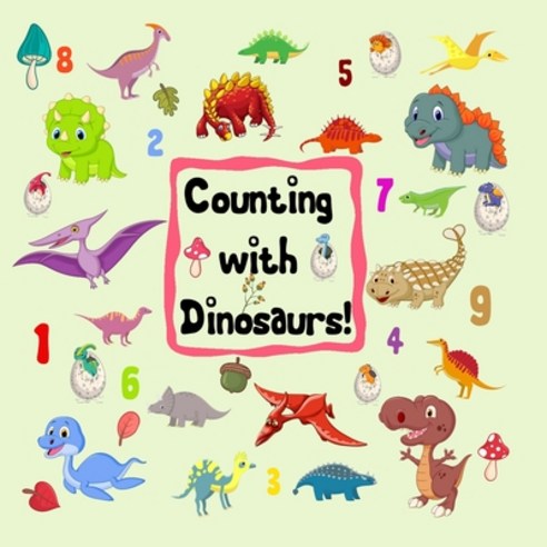 (영문도서) Counting with Dinosaurs!: A Fun Interactive Book for Kids A Picture Puzzle Numbers Shapes ... Paperback, Independently Published, English, 9781677016730