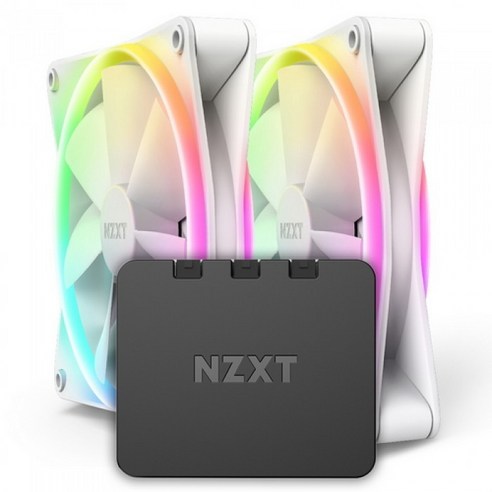 NZXT F140 RGB DUO 매트 화이트 (2개팩/컨트롤러 포함) 시스템 쿨러 시스템쿨러140 Best Top5