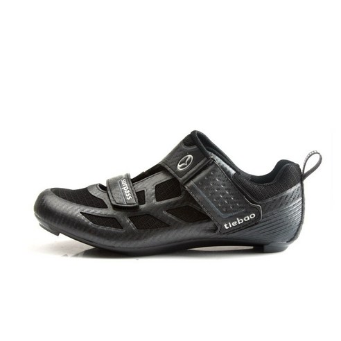 프리라이프-남성 자전거 신발 경기 신발 통기성 자전거 신발, 250, 블랙