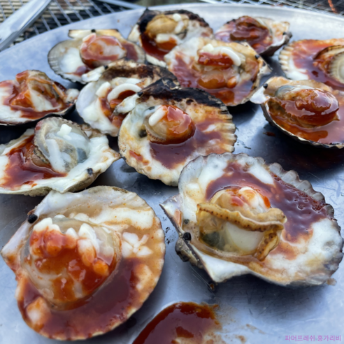 산지에서 직접 온 통영 홍가리비의 풍부한 맛과 영양소를 즐기세요.