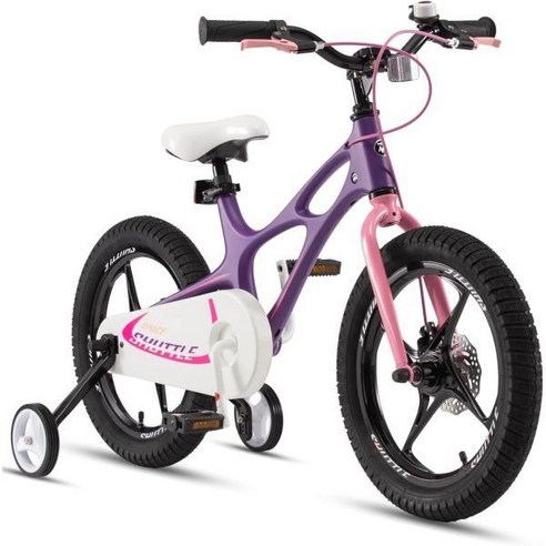 로얄baby Space 키즈 Bike 14 16 18 인치 Mg 알루미늄 합금 소년 소녀, Purple_16 Inch With Kickstand