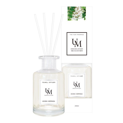 유멜 시그니처 디퓨저 200ml, 아카시아모링가, 2개