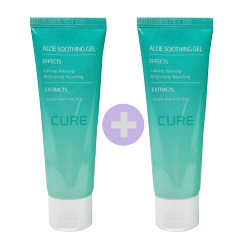김정문알로에 큐어 맥시 알로에베라 겔 크림, 100ml, 2개