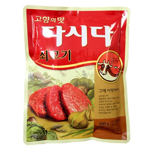 CJ 백설 쇠고기 다시다 300g 식품  가루/조미료/향신료 조미료/향신료 기타조미료, 1