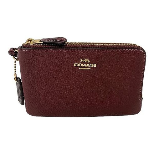 Coach 코치 붐 02 페블 가죽 더블 코너 지퍼 여성 지갑