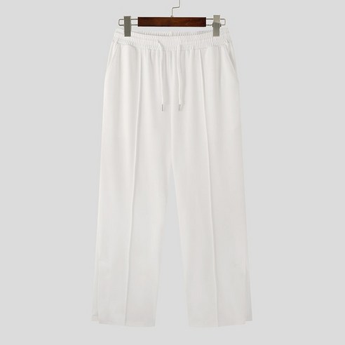 이세이플리츠 주름치마 2023 한국 스타일 남성용 솔리드 니트 긴 캐주얼 올매치 심플 팬탈롱 패션