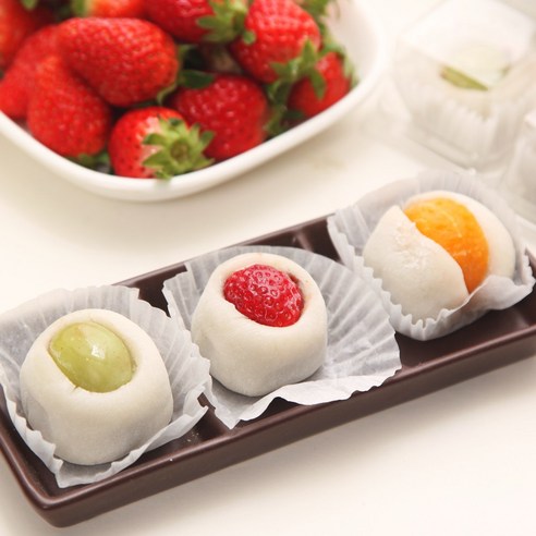 빚고을 3가지 통과일로 만든 생과일 모찌 [50g * 6개입], 50g, 6개 - 찹쌀떡 | 쿠팡