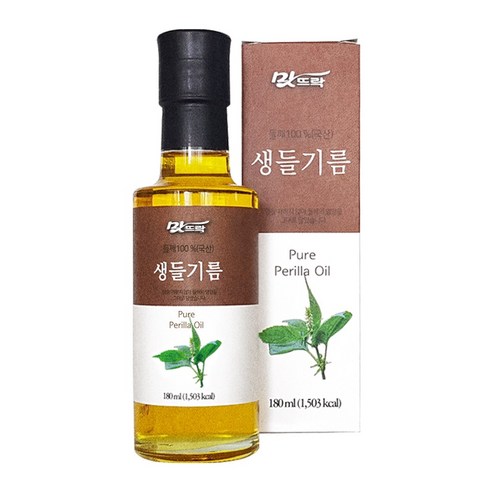 맛뜨락 바르게 만든 100% 국산 생들기름 180ml, 180ml, 1개