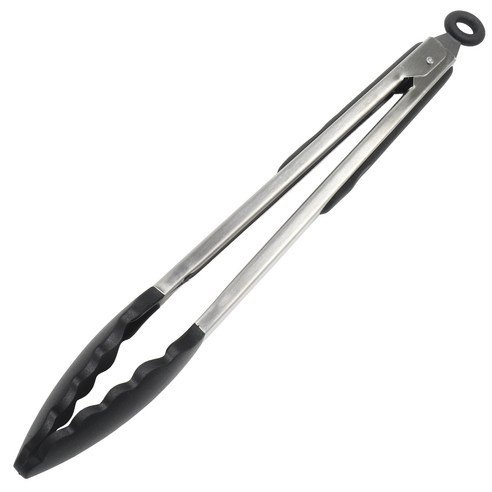 셰프크래프트 실리콘 집게 30.5cm, Black, 1개