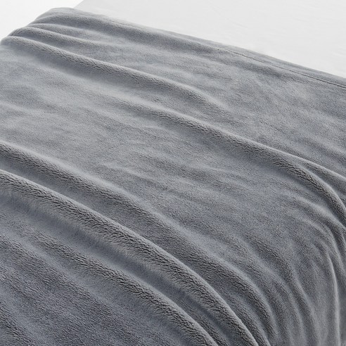 무인양품 MUJI 따뜻한 화이버 두꺼운 모포, 라이트그레이