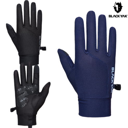 블랙야크 공용 신축성및 통기성은 좋은 야크메쉬롱글러브 2BYGVS2902, BLACK