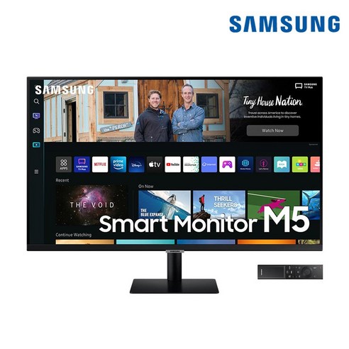 삼성스마트모니터m5 삼성전자 68.6cm FHD LED M5 스마트 모니터 블랙, LS27BM500EKXKR