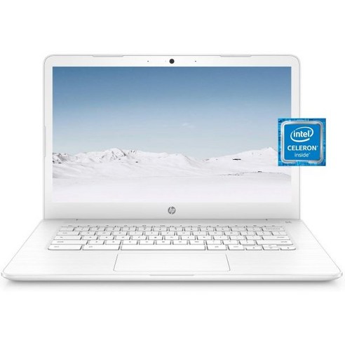 HP 에이치피 크롬북 14 노트북 듀얼코어 Intel Celeron 프로세서 N3350 4GB RAM 32GB eMMC스토리지 14인치 FHD IPS 디스플레이 구글 크롬 OS