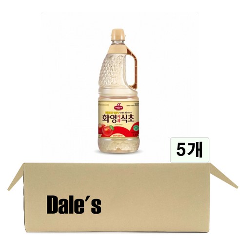 데일즈기획 쉐프원 화영 사과식초, 1.8L, 5개