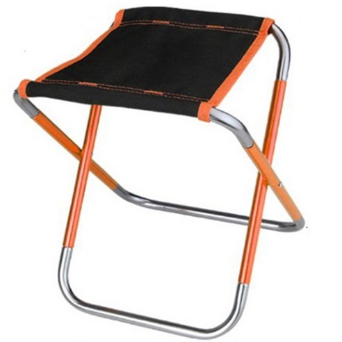데이즈온샵 휴대용 접이식 낚시 간이 의자 대형, 오렌지, 1개