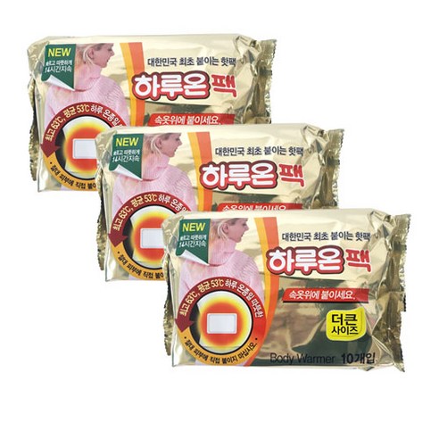 [국내생산] 하루온 미니 핫팩 붙이는 타입 16g, 30개