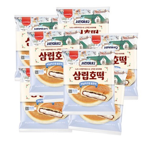 삼립 서진이네2 바닐라 크림 꿀 호떡, 6개, 100g