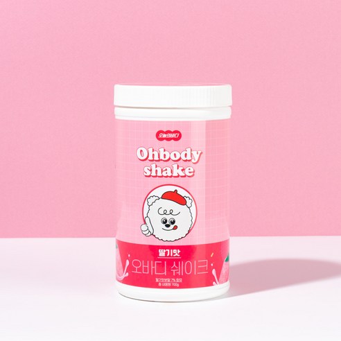 오늘의바디 오바디쉐이크 식사대용 단백질 딸기맛, 1개, 700g