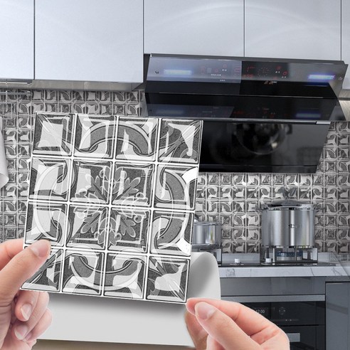 OEM 10pc 3D 크리스탈 타일 스티커 DIY 방수 자체 접착 벽, I