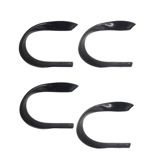 4 조각 세련된 디자인 장식 검은 금속 커튼 홀드 백 후크 커튼 타이 백 홀더 창 커튼 금속 마감재, 블랙, 설명, 설명