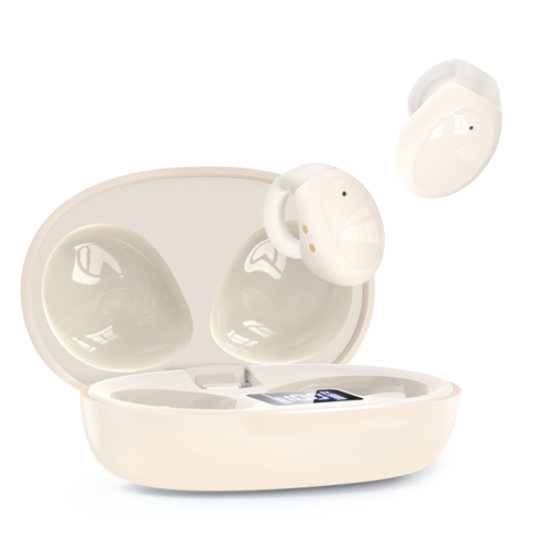 편안한 착용감, 선명한 음질, 긴 배터리 수명을 위한 KONLI 오픈형 귀찌 무선 블루투스 이어폰