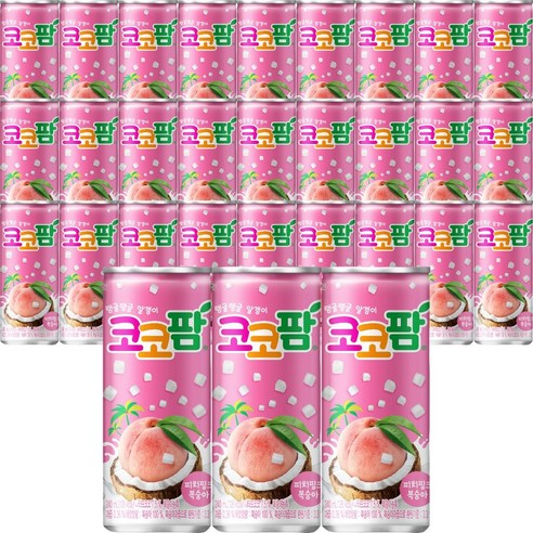 해태음료 코코팜 피치핑크 복숭아, 240ml, 10개