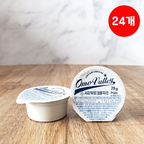 서강유업 프레즐 베이글치즈 별다방 28g 포션크림치즈, 24개 포비크림치즈