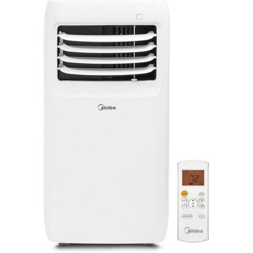 Midea 8 000 BTU ASHRAE 5 300 SACC 휴대용 에어컨 최대 175평방피트 냉각 제습기 선풍기 모드 사용하기 쉬운 리모컨 창문 설치 키트 포함, White_8/000 BTU 에어컨 제습 전기세