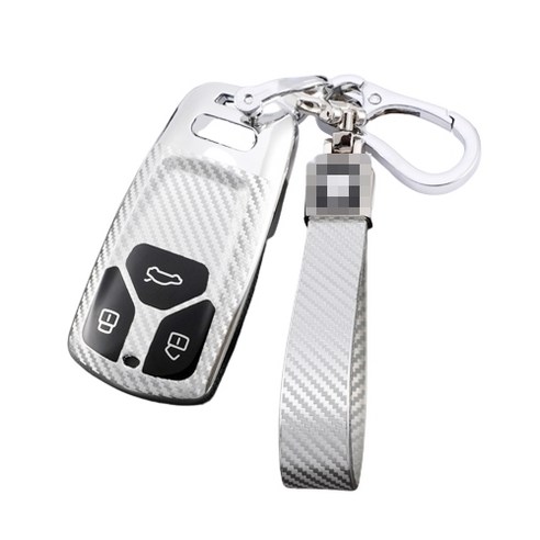 굿카굿즈 벤츠 bmw 아우디 카본패턴 TPU 스마트 키케이스 키홀더, 아우디 B타입