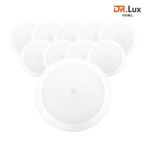 닥터룩스 꼭지 LED 직부등 15W 원형 주광색 현관 베란다, 10개