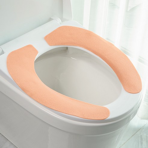 YAPOGI범용 변기 커버 화장실 쿠션 가정용 화장실 변기 커버, 큰 오렌지 화장실 스티커