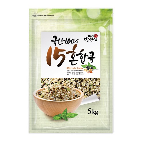 국산100% 15혼합곡 5kg 잡곡, 1개