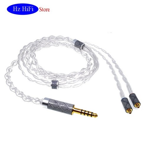 혼케이블 n5005 케이블 Diy hifi 2.5mm 3.5 4.4 akg n5005 n30 n40 mmcx sennheiser ie300 ie900용 4 코어 litz 이어폰, 1.2m, 3.5mm 밸런스