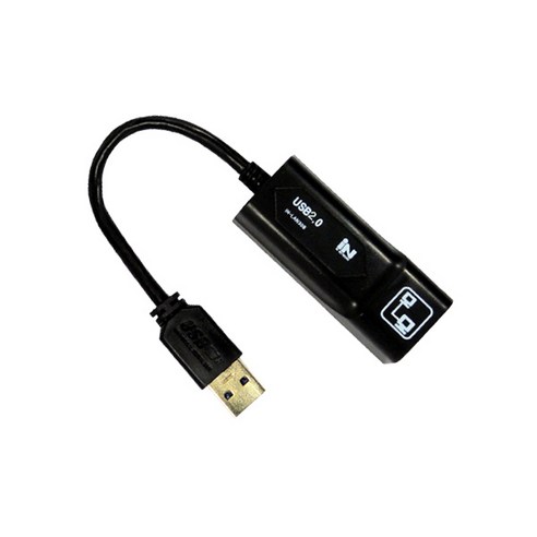 인네트워크 유선 외장 USB 랜카드 노트북 [IN-LAN20B] INV032, 상세페이지 참조, 1개