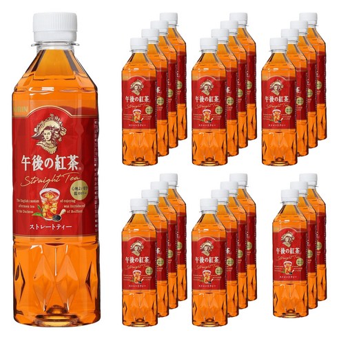 오후의홍차 스트레이트 티, 500ml, 24개, 1개입