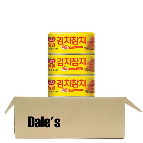 [사용안함] 데일즈기획 동원 김치 참치, 90g, 3개